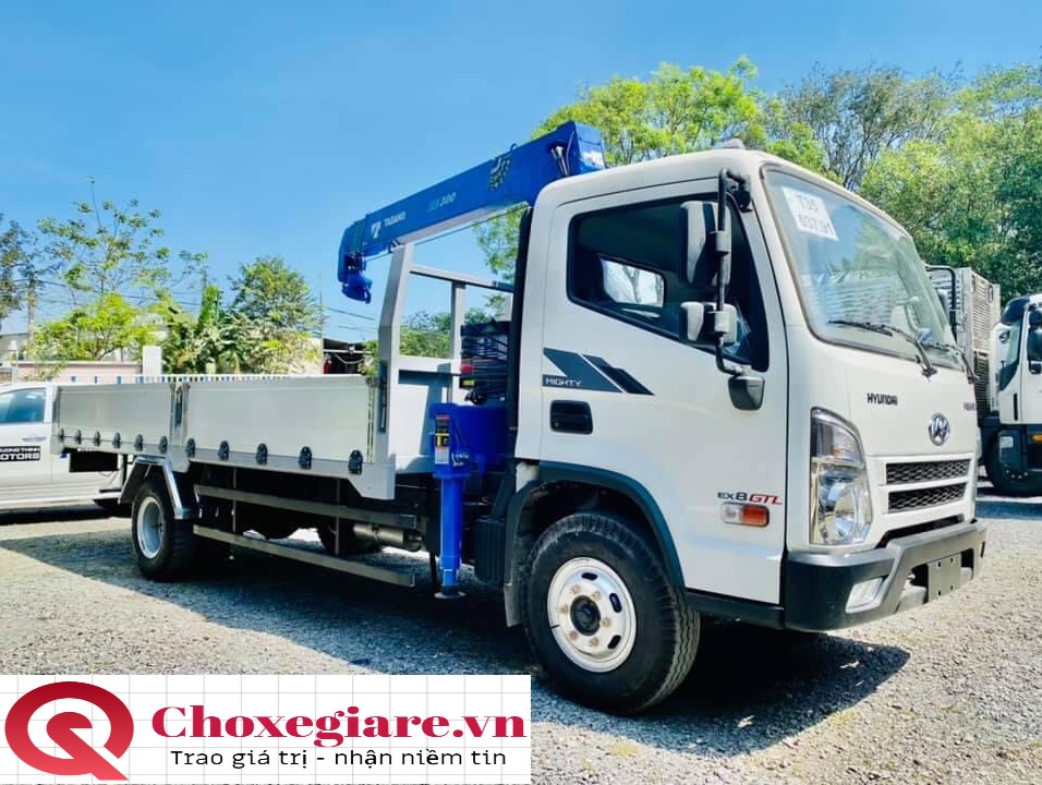  XE TẢI HYUNDAI EX8 GTL GẮN CẨU TADANO 3 TẤN